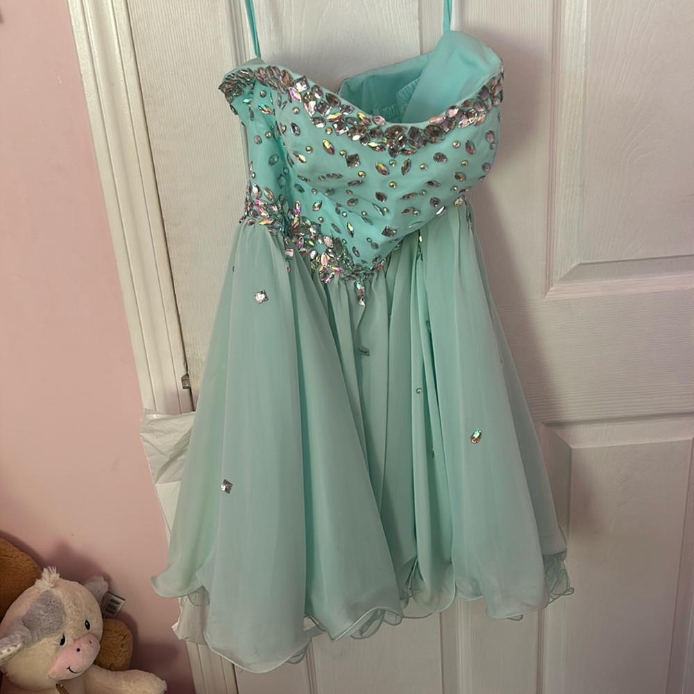 blue prom/dance dress